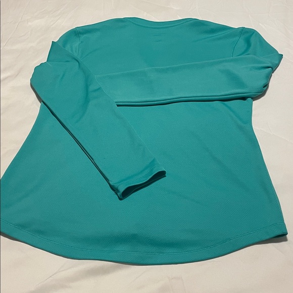Equipment Teal V-Neck Top - Picture 5 of 6
